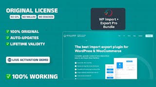 WP All Import Export Pro with License Key | Premium WordPress Plugin with Genuine Activation Key