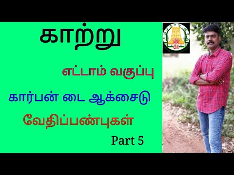 கார்பன் டை ஆக்சைடு எட்டாம் வகுப்பு - காற்று 8 th std - TNPSC - Part 5