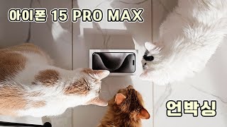 Unbox iPhone 15 Pro Max with My Cats by 꼬부기아빠 Human Cat Tree 2,839 views 5 months ago 4 minutes, 50 seconds