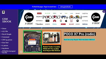 Redmi Turbo 4/POCO X7 Pro (rodin)_dual repair hardware solution [RSA Method] #rsa #nvdata_corrupted
