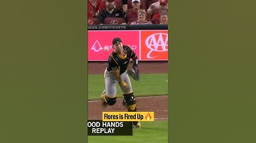 Rafael Flores is fired up after an absolute laser of a throw 🔥￼