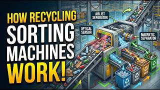 How Recycling Sorting Machines Work – Separating Mountains of Trash Automatically.