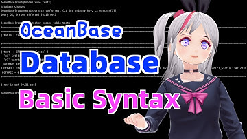 OceanBase Database Basic SQL Syntax: CRUD for databases, tables, indexes, and data.