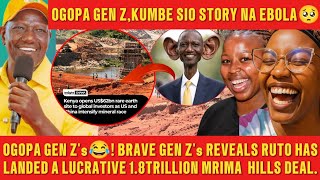 EBOLA IS A DESTRUCTION😱BRAVE GEN Z SHARES WHAT'S BEHIND THE "EBOLA STORY"RUTO LANDS A LUCRATIVE DEAL