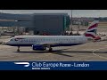 Trip report british airways club europe  rome  heathrow  airbus a320