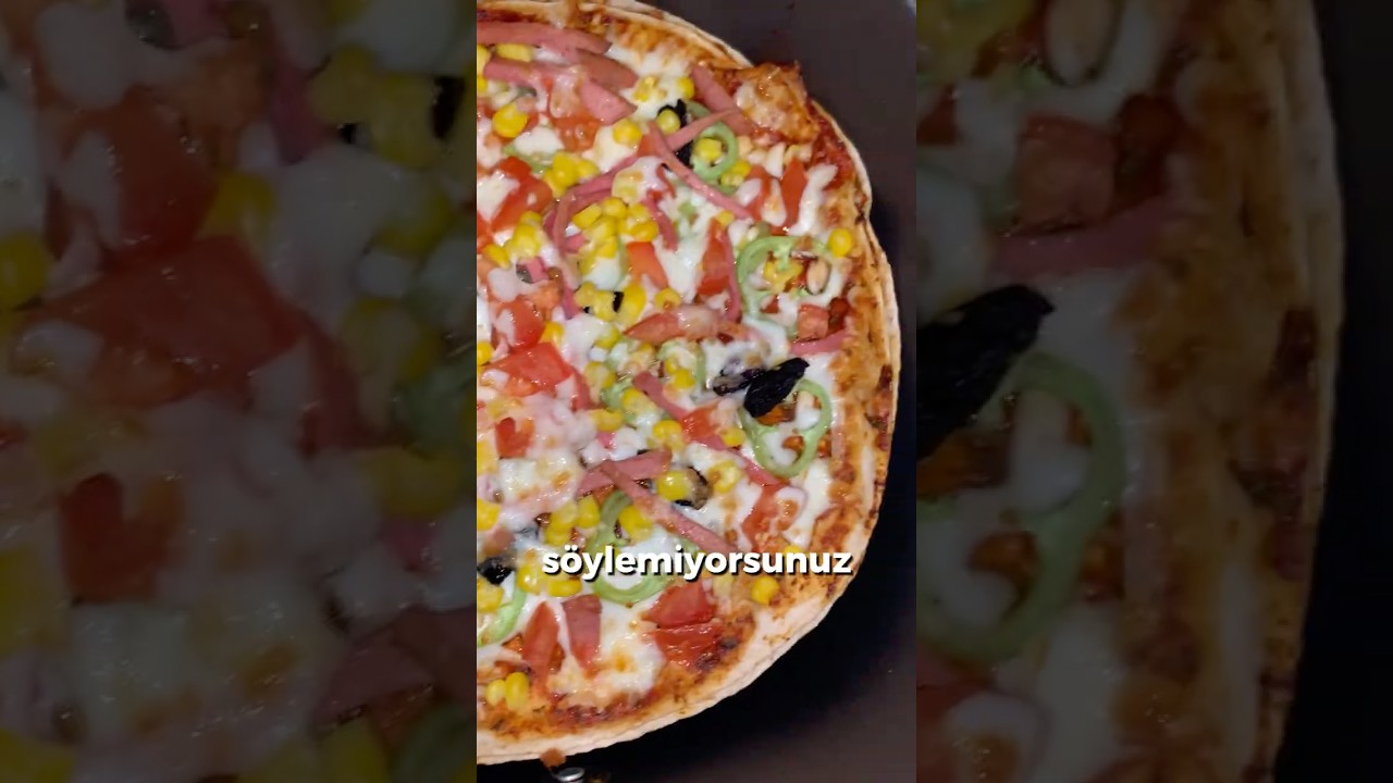 Evdeki Malzemelerle 10 Dakikada Air Fryer Pizzası #pratikyemekler #airfryertarifleri #kolaytarifler⁠