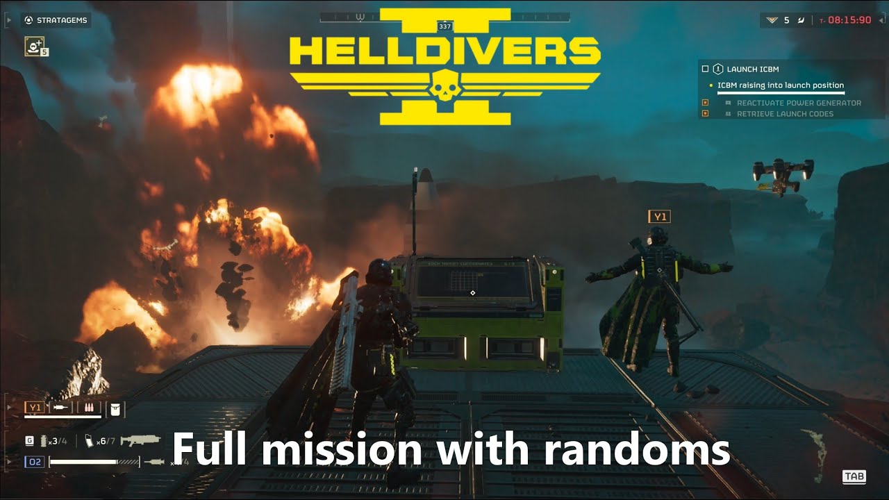 Helldivers 2 full mission with randoms on Hard mode | Terminids - YouTube