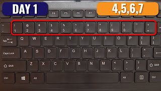 Number Row Course | DAY 1 | Use of 4,5,6 and 7 | Free Typing Lesson | Tech Avi