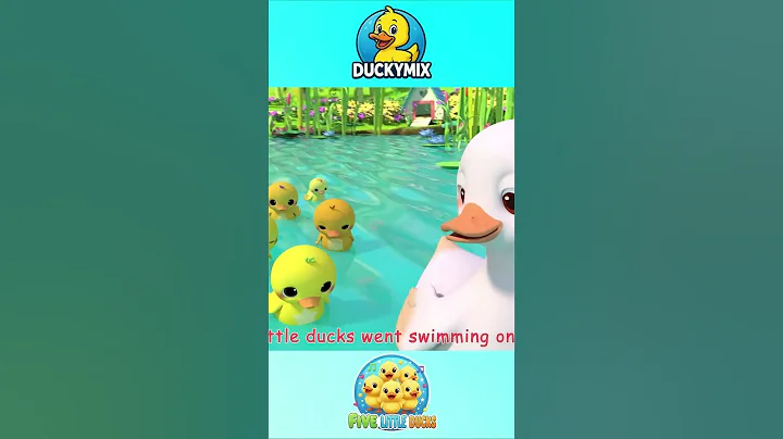 Five Little Ducks – 1 MIN Fun Music Loop 🐤 | Sound Variations & Kids Remix | Duckymix Kids TV