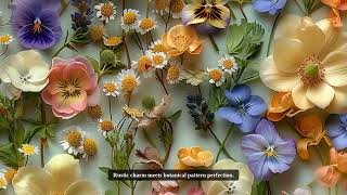 Cottagecore Floral Digital Paper | Boho Seamless Patterns for Junk Journals & Crafts