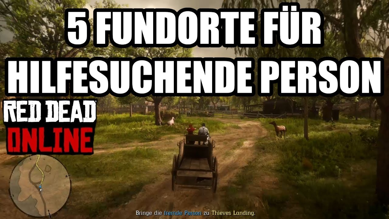 Fundorte Hilfesuchende Personen Red Dead Redemption 2 Online Deutsch / German