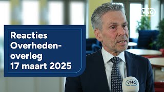 Eerste reacties na overhedenoverleg 17 maart