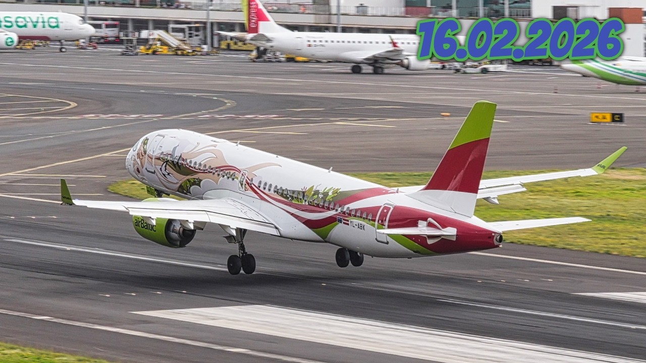 Madeira Airport Landings and Takeoffs 16.02.2026