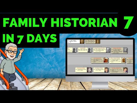 What I Discovered Using Family Historian 7 for 7 Days - (Genealogy Software Showcase Ep9)