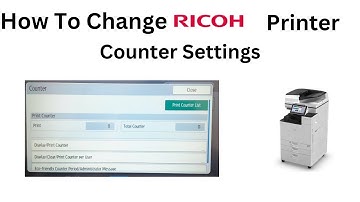 How to Change Ricoh Printer Counter Mode. | | Reset Printer Counter Mode.