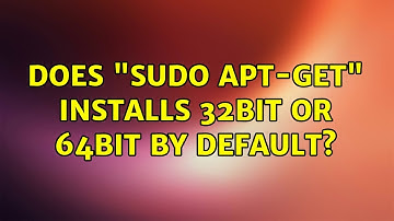 Ubuntu: Does "sudo apt-get" installs 32bit or 64bit by default?