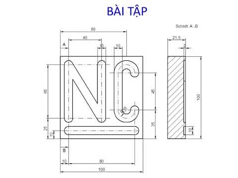 Video Bài 15 Các bài tập lập trình gia công trên máy phay CNC - youtube