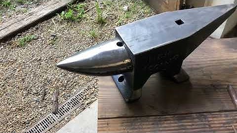 Dressing a cast anvil
