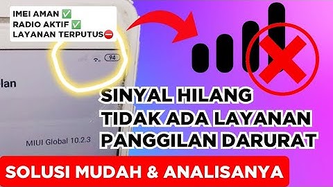 Solution for lost signal xiaomi, sim card no service, cellular network not available redmi cellphone