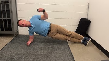 Side Plank Shoulder External Rotation