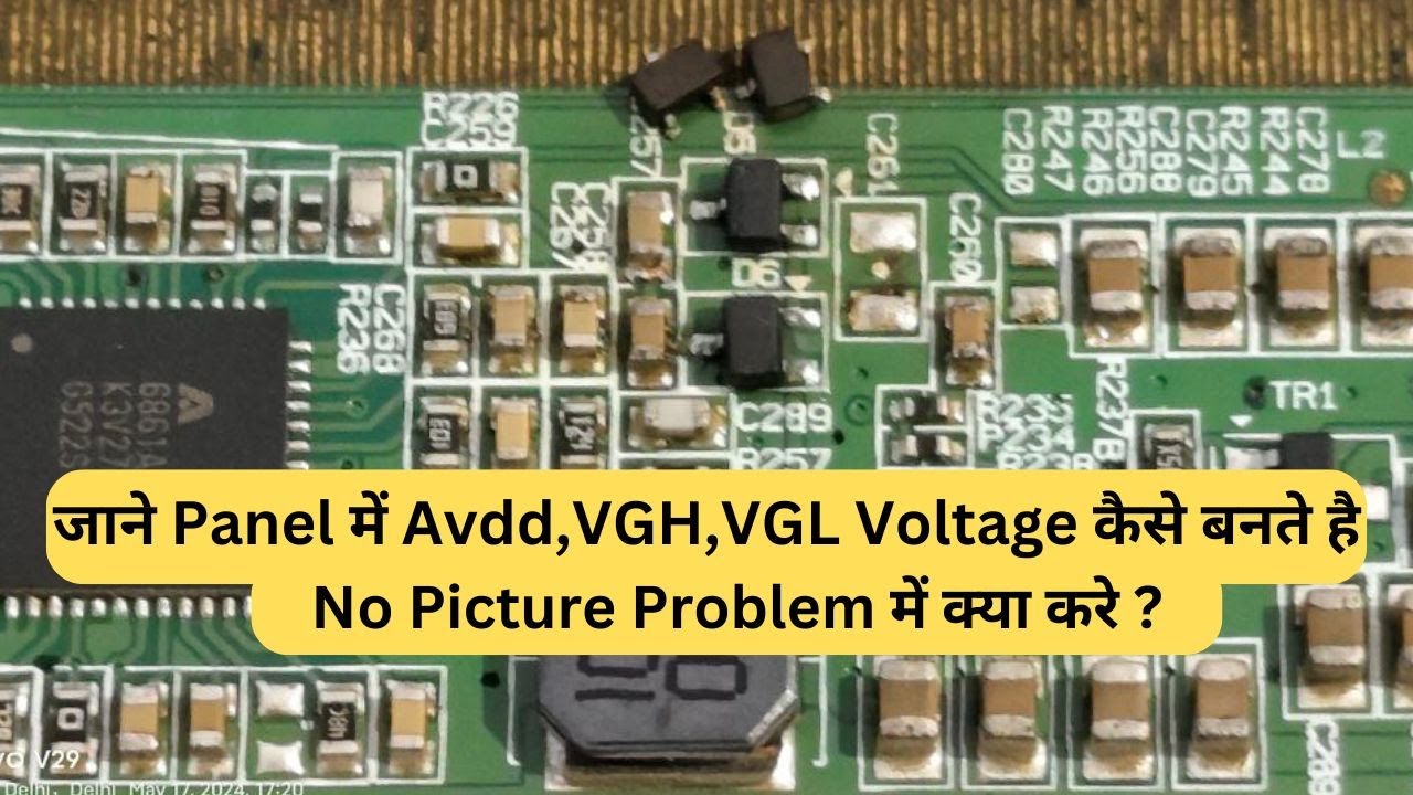 Sony Tv No Picture avdd, vgh, vgl Voltage Missing full Solution Led