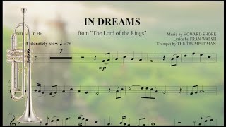 Vignette de la vidéo "In Dreams - Bb Trumpet Sheet Music"
