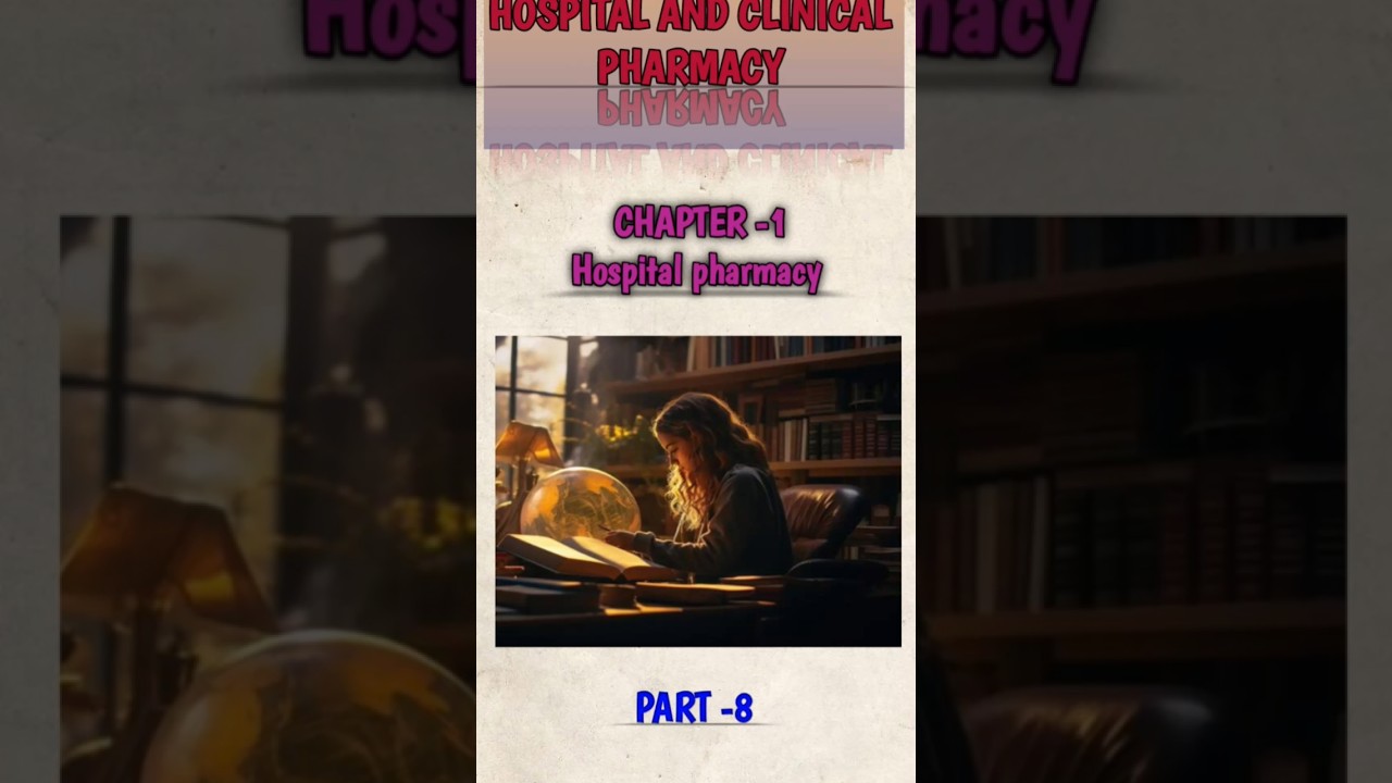 Organization & administration of the Hospital |Part-3 |Hospital pharmacy |