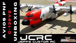 Avios PNF 1600mm C-130 Unboxing  | V2 In Coastguard Scheme | Scale TurboProp With Retracts And Flaps