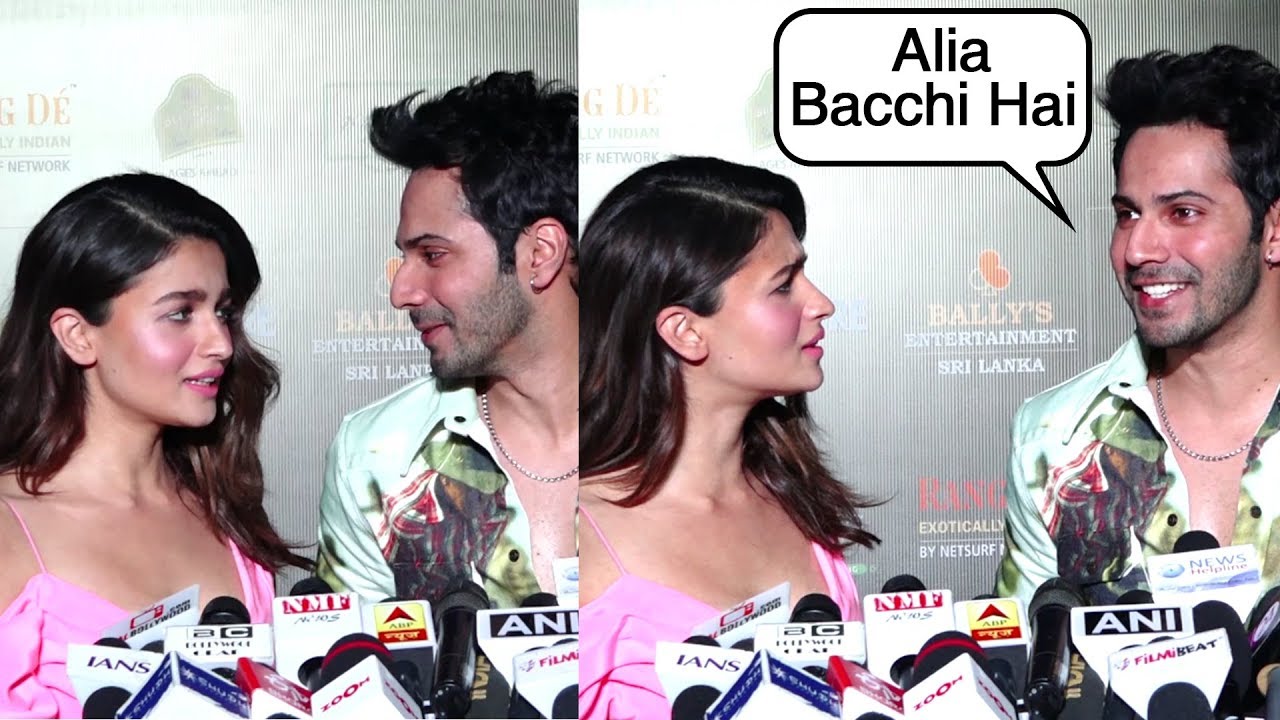 Varun Dhawan TEASES Alia Bhatt By Ranbir Kapoor's Name, Calls Her KID | Filmfare 2019