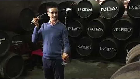 Pouring Sherry the Traditional Way
