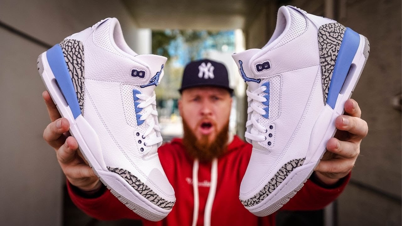 HOW GOOD ARE JORDAN 3 UNC SNEAKERS?! (Early In Hand Review) - YouTube