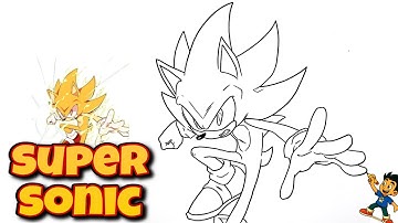 How to Draw Super Sonic – Step-by-Step Drawing Tutorial ⚡🦔 #sonic #supersonic #draw 