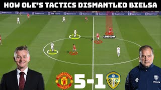 Tactical Analysis : Manchester United 5 - 1 Leeds United | Solskjaers Tactics vs Bielsa |