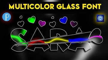 How To Make New Multi Color Stylish Glass Font In Ps Touch Pixellab - Zarraq Creation
