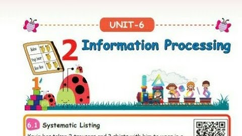 3rd Maths - Unit 6 - Information Processing