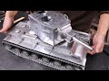 Build metal tank kv2  how to make a tank out of metal  remotecontrolled tank