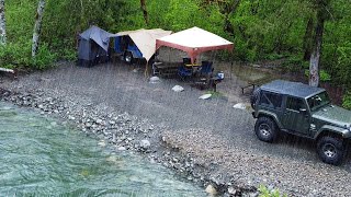 Camping In The Rain Down By The River