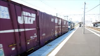 JR貨物 EF210-5号機[岡] 貨物列車1061レ【大爆走!!】