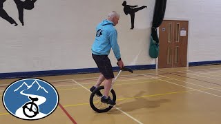 How to ride a unicycle with seat out - riding tricks