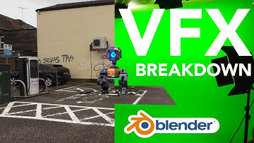 Robot Landing VFX Breakdown (Blender)