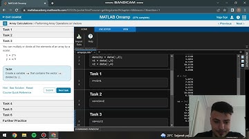 TOLGA ÖÇAL, kmyo, (bilgisayar prg.), Yapay Zeka, Matlab Onramp L6: dizilerde işlemler