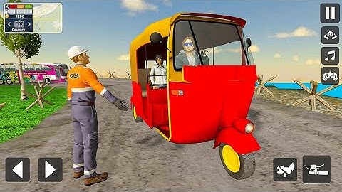 Modern  Tuk Tuk Rickshaw Driving - City Mountain Auto Driver - Android Gameplay 