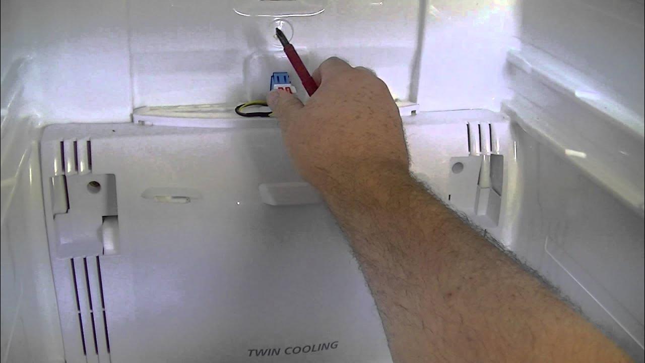 Как поменять лампочку в холодильнике indesit Samsung Fridge Repair Kit Part 2 Removing Lower Fan Panel On RS21 And SRS Models