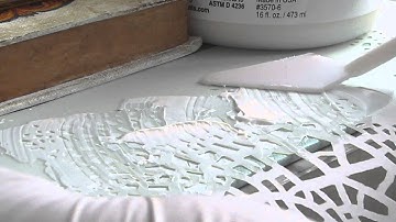 Using StencilGirl stencils with molding paste