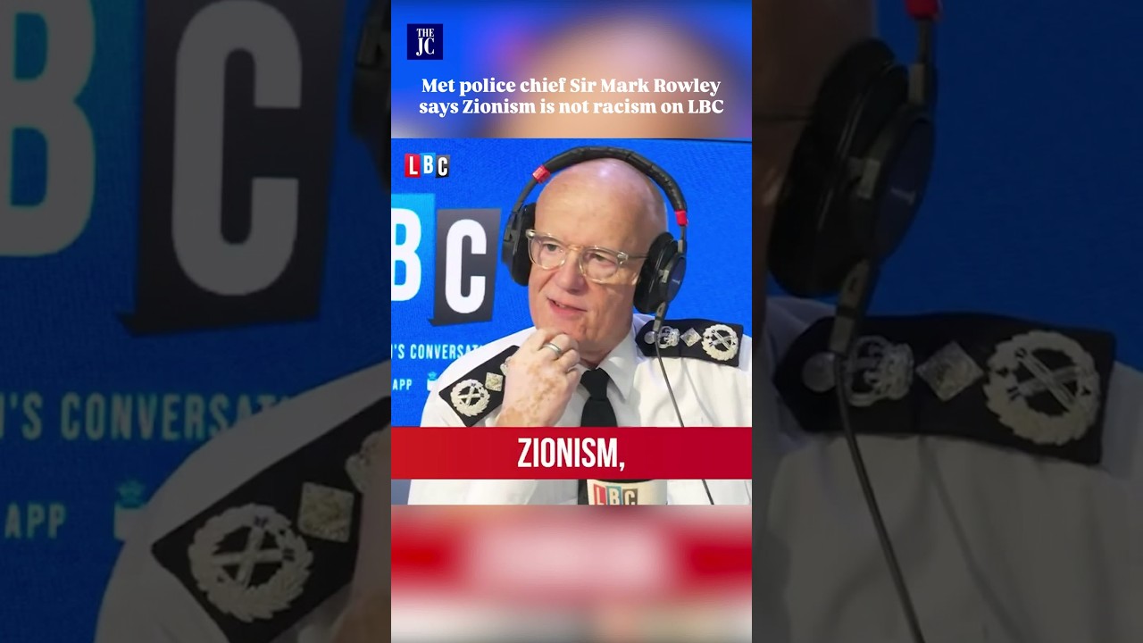 Met police chief Sir Mark Rowley says Zionism is not racism
