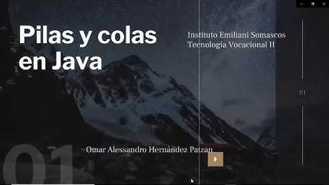 Vídeo de pilas y colas en Java