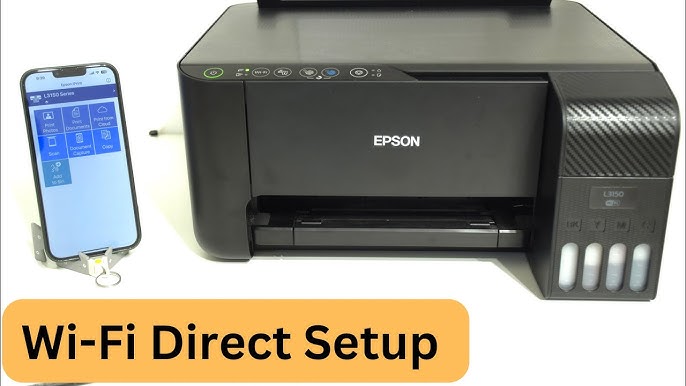 How to connect Epson EcoTank printer Via Wi Fi or Wi Fi direct - YouTube