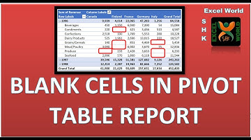 Fill Blank Cell in Pivot Table | Short Burst Video Tips | SHKExcelWorld