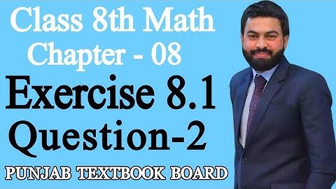 Class 8th Math Unit 8-Exercise 8.1 Question-2- E.X 8.1 Q2-8th Mathematics Practical Geometry-PTBB