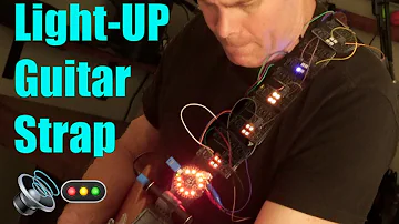 Guitar Strap Lights Up in Cyberpunk Style Via Repurposed PCBs
